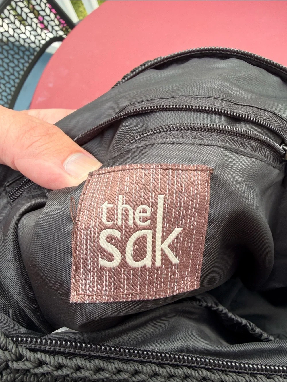 The Sak hand crocheted